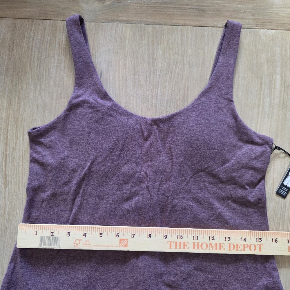 Kyodan Purple Athletic Dress Built-In Shorts Lined Tank Dress NWT - Picture 9 of 12